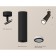 AMBRELLA LIGHT, TECHNO, XM6356002, GU5.3, Black Black Sand Color.
