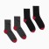 Set of male socks (2 pairs), black/gray color, size 42-43