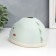 Casket Plastic for napkin "dinosaur" light green 12x12x21 cm