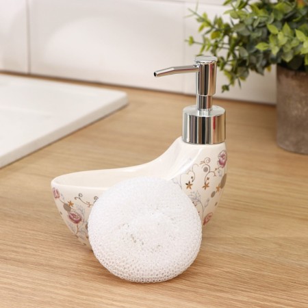A dispenser for a detergent with a stand for the sponge of the VOSTARY CALLY, 160 ml-2
