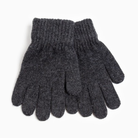Ploves for children, dark gray color, size 17 (11-12 years)-1