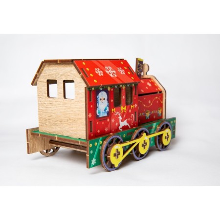 New Year's designer. The team-train-train "New Year! Festive steam locomotive "-6