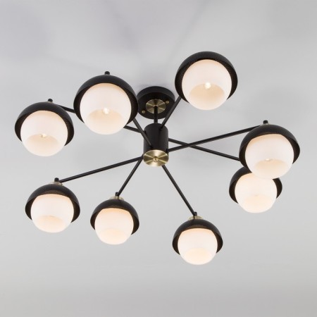 NoCciola chandelier, 8x60W E27, black color-1