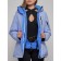 Ski jacket women's winter, size 42, purple color