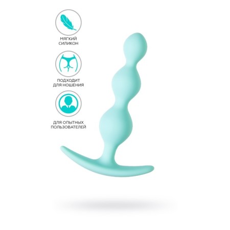 Anal sleeve Todo by toyfa triple, silicone, mint, 10.5 cm, Ø 2.4 cm
