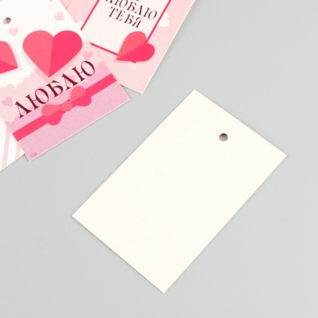 Cardboard "Love" set 10 pcs (5 types) 4x6 cm-3