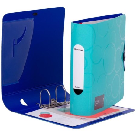 A4 80mm reception folder "Eclipse", 2500MKM, plastic (polypho), round/roots, elastic band, intra-corta-1
