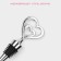The plug for the bottle of the double heart, 11.5 cm
