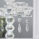 Glass of Glass for 5 candles "Candelabr" 19x23x23 cm