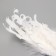 Fluffy on the clothespin "Dove with a high crest and in sparkles" White 7x5x28 cm
