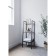 The bathroom rack is small, black 40 x 35 x 105 cm
