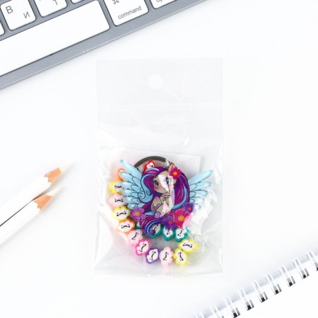 Key keychain children's "Pegasus", 3.5 x 10 cm-3