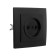 Rosette "Elect" RS 16-131-h, 16 A, 250 V, single, without salary, hidden, black