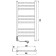 Two -towel electric Laris Astor ChKCh9, 350x700 mm, 9 crossbars, right, black