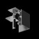 The corner connector for the Technical TRX010CL-21B, 8.2x6x8.2 cm overhead