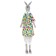 Soft toy "Bunny Tilda", 83 cm, Mix colors