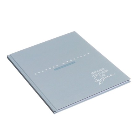 School diary for grades 1-11, "blue", covered paper cover, hard binding cardboard 7BC, matte lamination, universal cheat sheet, 48 sheets, block 65g/m2-1
