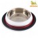 A bowl with a non-slip base, 225 ml, brown-white