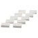 Set of eraser rectangular white, 10 pieces, in film