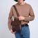 Male bag, brown color