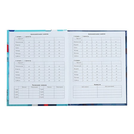 Universal Dodevink 1-11 Grade "Diary of a Russian schoolboy", 48 sheets, a solid cover, glossy lamination, liesa, an offset unit-7