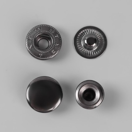 Installation button, alpha (S-shaped), d = 15 mm, black nickel color-2