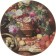 A plate with a hook "Still still life with flowers", 27 cm