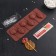 Form for the candy of the share "Easter rabbit", silicone, 26 × 10 × 1 cm, 6 cells, with sticks, brown color