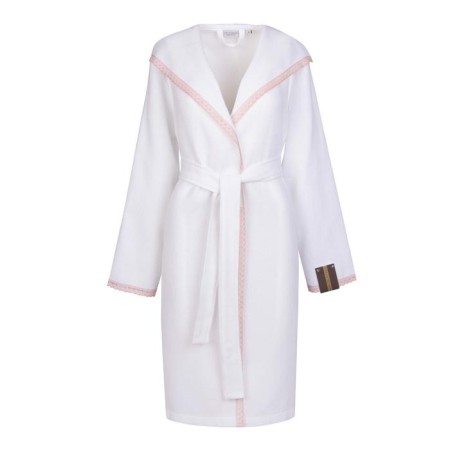 Vafeli bathrobe with a hood "Celeste", size l, color white