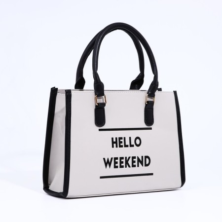 Bag Women's Tout with zipper, gray color-2