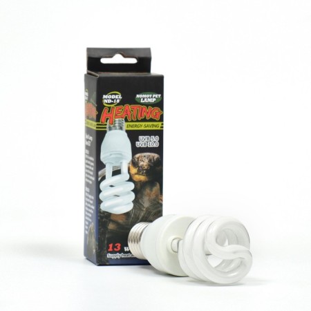 NomoyPet terrarium lamp with high intensity D3 10.0, 13 W, base E27