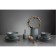 Set of plates Tkano Kitchen Spirit, 21 cm, 2 pcs, dark gray color