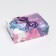 Folding box "Gift" with a purple bow, 16 x 23 x 7.5 cm