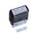 The stamp is automatic, with jokes, 14 x 38 mm, "It's all hu ** I! Alte out!"