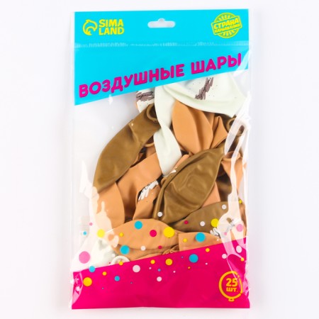 Latex ball 12 “Compliments for her”, delicate, set of 25 pcs.-1
