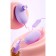 Vibroyaite with a vacuum-wave clitoris stimulant, Power Bank, Soft silicone, purple