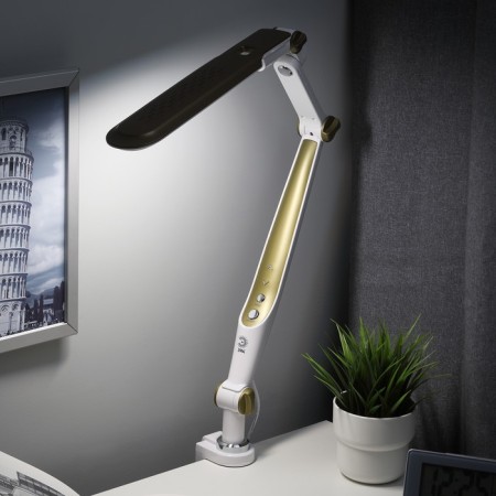 NLED-496-12W-G desktop lamp on a gold string