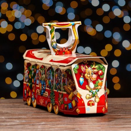 Gift box "Red tram", 33 x 9 x 11 cm-2
