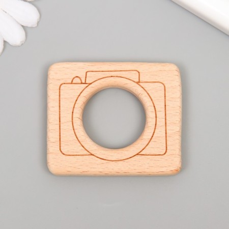 Decor for creativity wood "camera" 6x5 cm