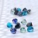 Glass Decor (250 g 17pcs) Triangle Mix