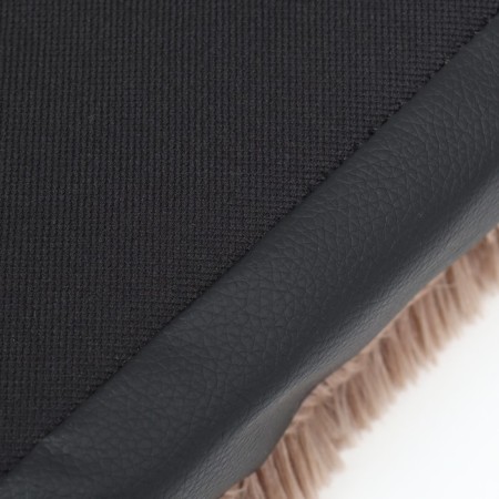 Perina rectangular fur, eco -leather, perioteum, 60 x 40 x 10 cm, brown-4