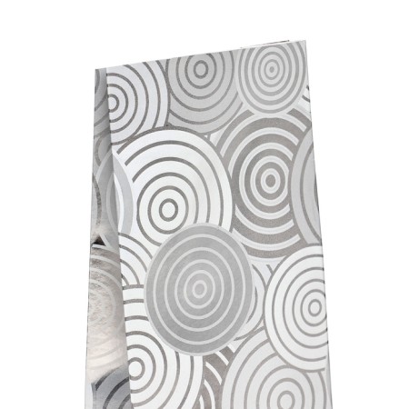 Paper package, packing, four-layer "circles-silver" "7 x 4 x 21 cm-1