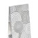 Paper package, packing, four-layer "circles-silver" "7 x 4 x 21 cm
