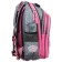 Frame backpack 39 x 29 x 17 cm, Across 410, filling: bag, pencil case, gray/pink ACR22-410-11