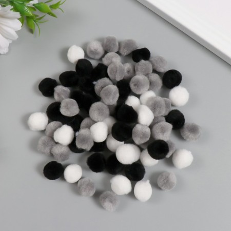 Decor for creativity "Pomponchiki. Classic" d = 1.3 cm set 70 pcs