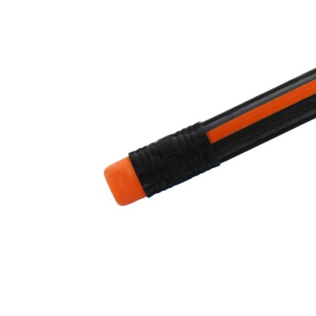 Pencil of black -scores "strips" hardness of HB, with an eraser, triangular, sharpened, in a tube, mix-7
