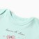 Body baby with short sleeve, menthol color, height 80 cm