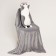 Soft toy "cat" with a blanket, 65 cm, gray color