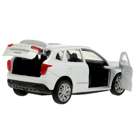 Metallic Metallic Haval Jolion, doors, trunk, inertia, 12 cm, white are opened-5
