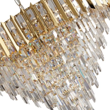 Crystal Crystal Chandelier Amman 18xe14 40w, size 80x80x71-120 cm, color gold-1
